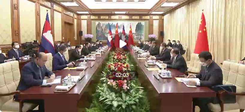 这是老朋友的三年之约（习近平会见柬埔寨首相洪森）