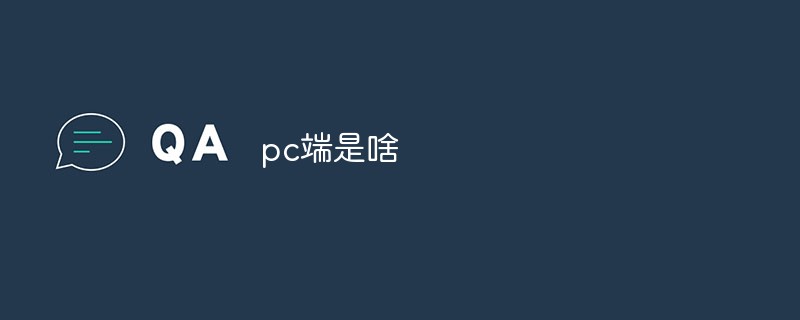 pc端是什么意思（PC端是啥）