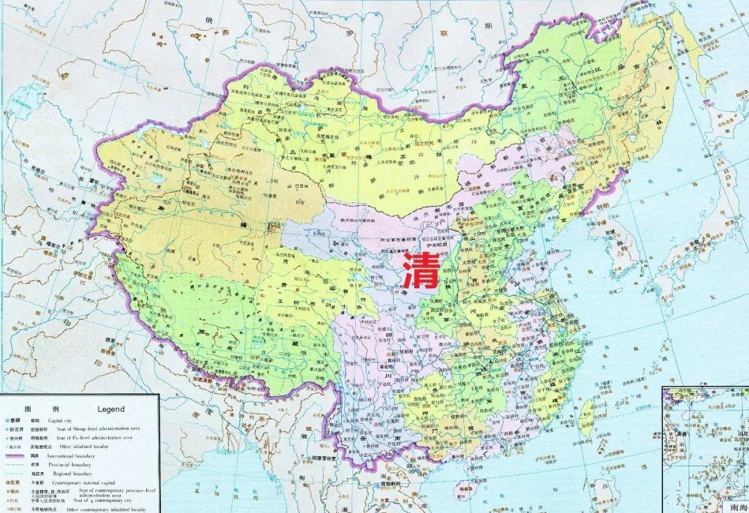 中国汉朝地图全图高清版（我国10个朝代的版图）
