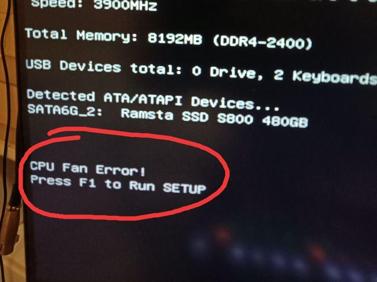 cpufanerror什么意思（电脑开机提示CPU Fan Error! Press F1 to Run SETUP 应该怎么解决）