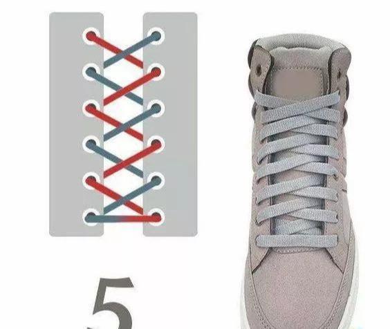 长鞋带的24种系法图解（盘点鞋带花式系法大全）