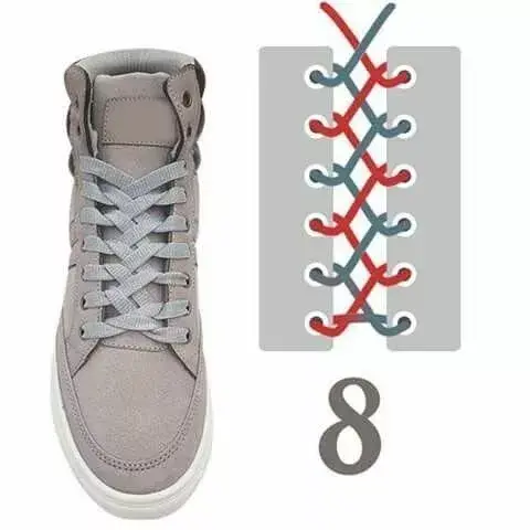 长鞋带的24种系法图解（盘点鞋带花式系法大全）