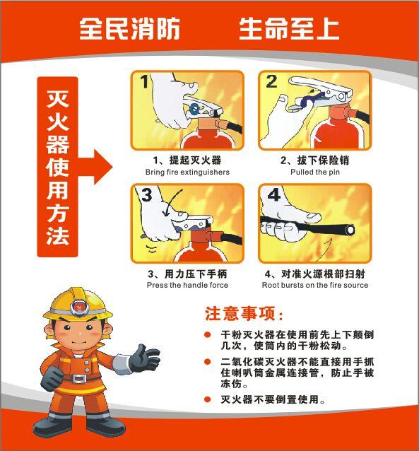 灭火器的正确使用方法和步骤（灭火器的使用步骤）